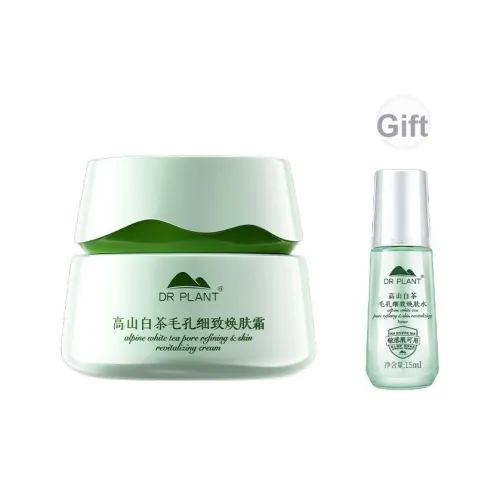 Dr．Plant High Mountain White Tea Сужающий поры Восстанавливающий Крем Увлажняющий и Гидратирующий Для жирной и смешанной кожи