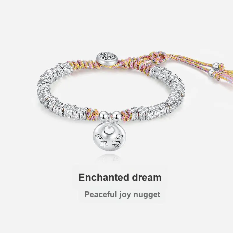 YASHENGZHUBAO S999 Fine Silver Pure Silver Bracelets Women's-1