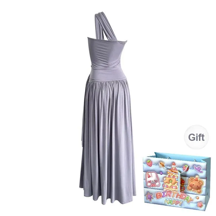 QUIET ANGEL Slip Dresses Women's Purple Shopping Bag-1