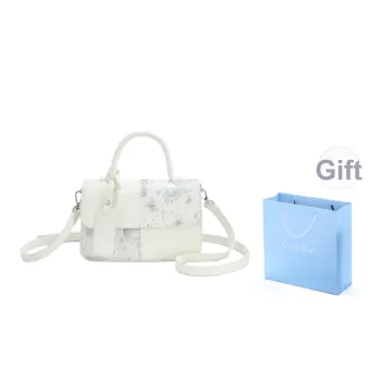 COLINS KEIRS Synthetic Leather Crossbody One Shoulder Handbag Regular Women's White