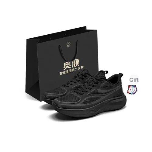 AOKANG Амортизация Увеличение Высоты с Противоскользящими Свойствами Низкий Топ Толстая Подошва Мужская Сумка для покупок