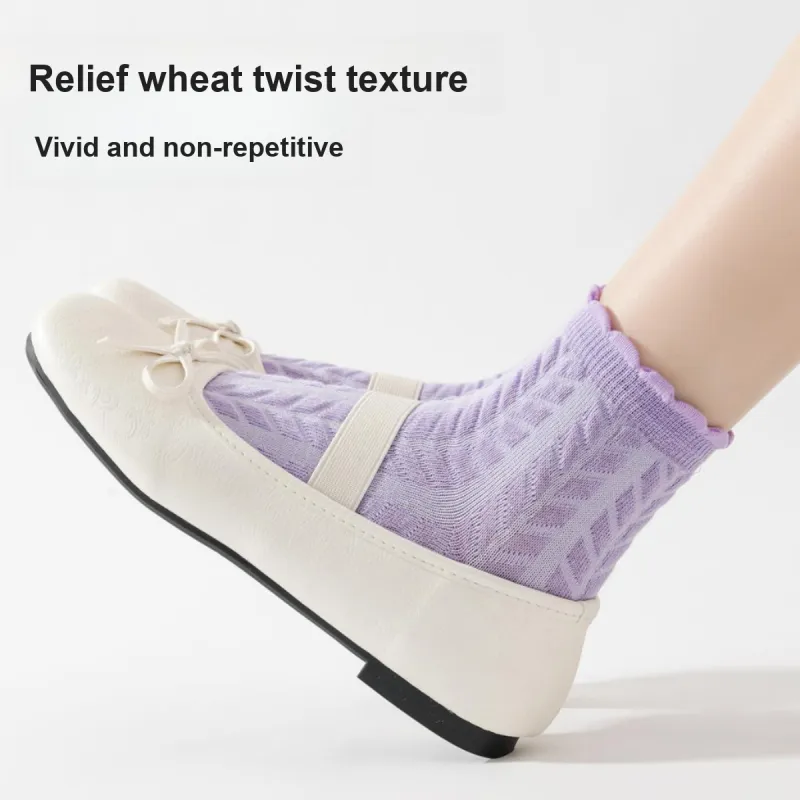 Shuya Mid Calf Socks Women's Box 5 Pack-3