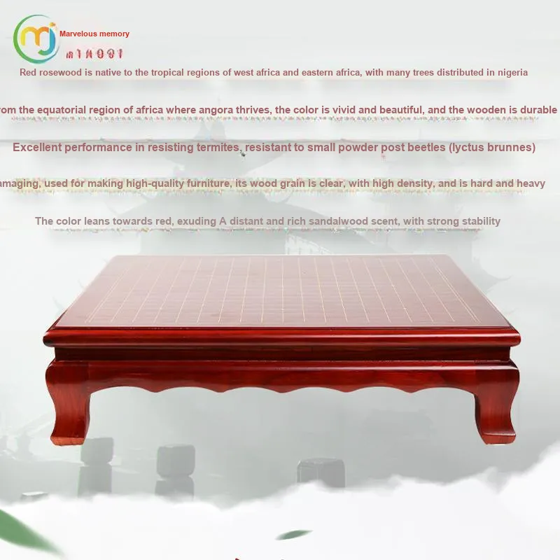 Miao Ji Go Wooden Red Rosewood Game Stool Go Stones Go Board Games-1