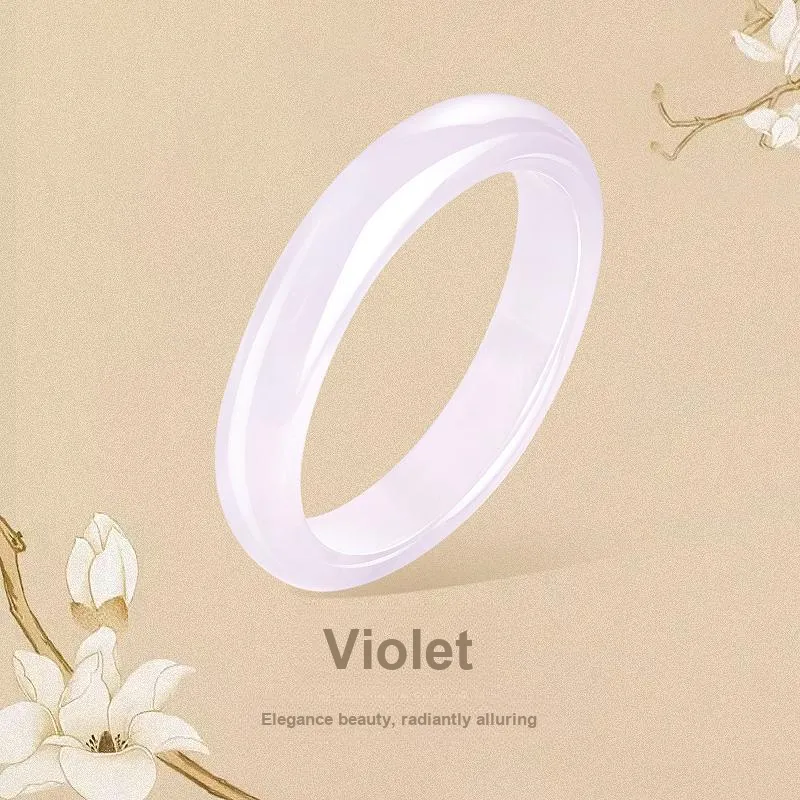 JINLIUFUJIXIANG Chalcedony Bangles Women's-1