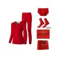 Women's-Thermal Set+Red Underpants *1+Red Socks *1
