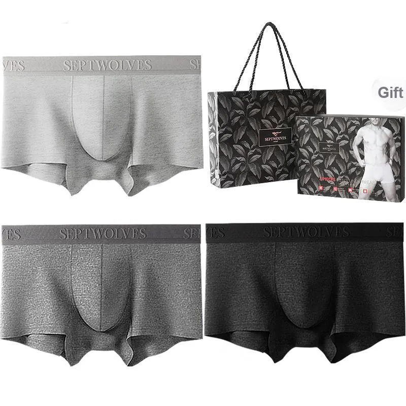 SEPTWOLVES Underpants Men's Gift Box Set+Shopping Bag-0
