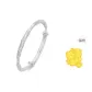 [March & Free Cell Phone Sticker]Peach Blossom Sterling Silver Bangle