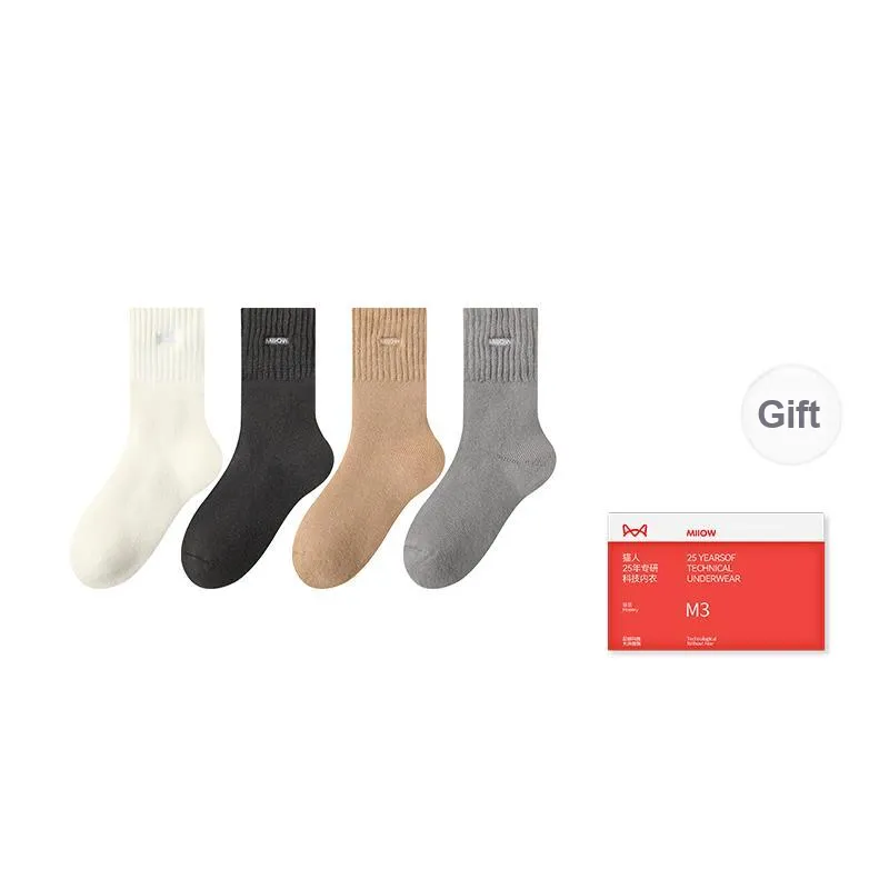 MIIOW Trend Party Series Mid Calf Socks Men's Shopping Bag Combo Set-3