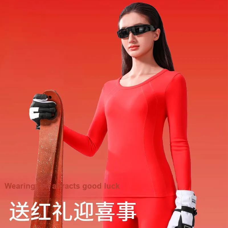 SNOW FLYING Thermal Set Women's Red-3