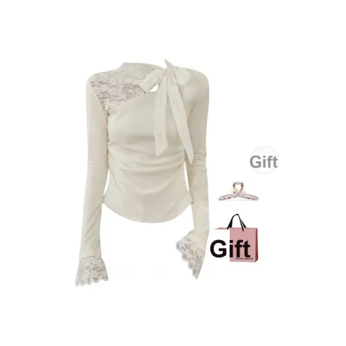 BAIDAIFEI Абрикос С подарками Заколка-краб + Эксклюзивная сумка для покупок Женская Трикотаж