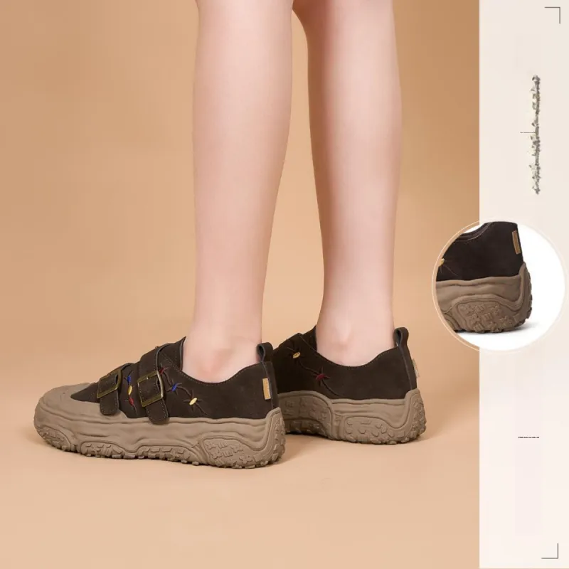 Joy&Mario Low-Top Outdoor Shoes 4cm Women's-6