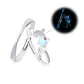 Butterfly Love Planet Luminous Pair Ring