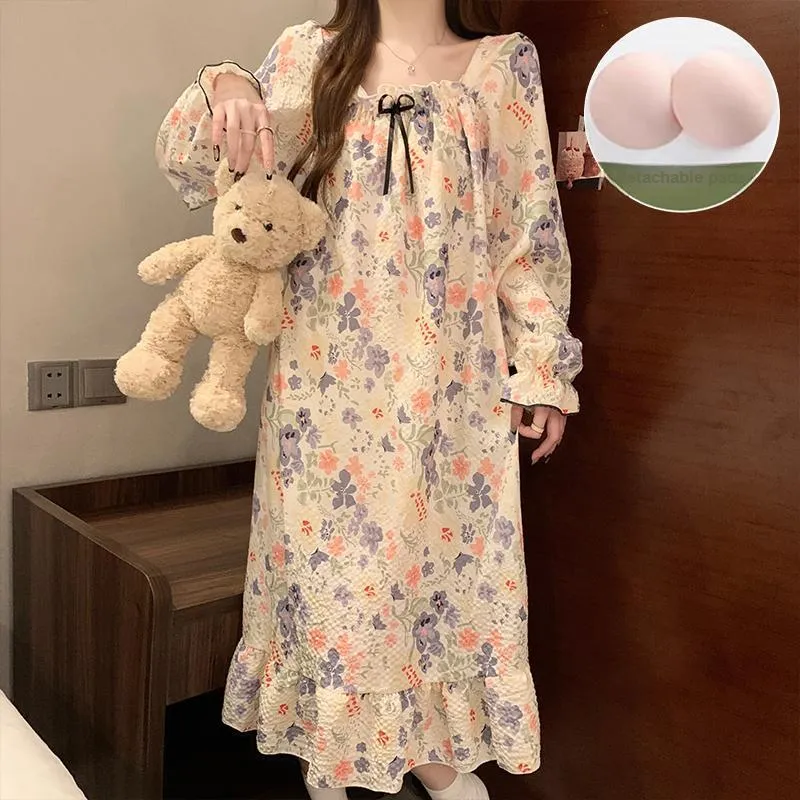 Ta Yan Nightgown Women's Apricot-1