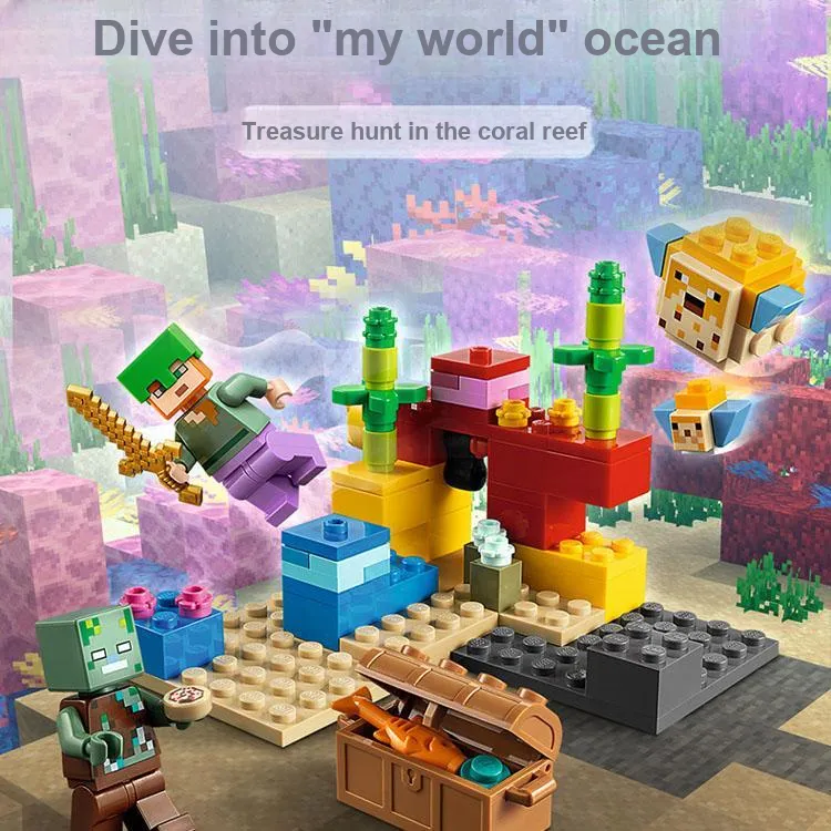 LEGO My World Collection Coral Reef Building Blocks 92 21164-3