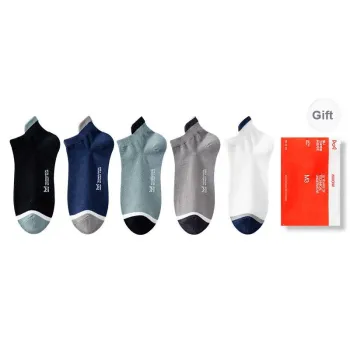 MIIOW Ankle Socks Men's Shopping Bag 5 Pack