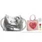 Silver, Limited I Love You Shopping Bag+Rose Building Blocks