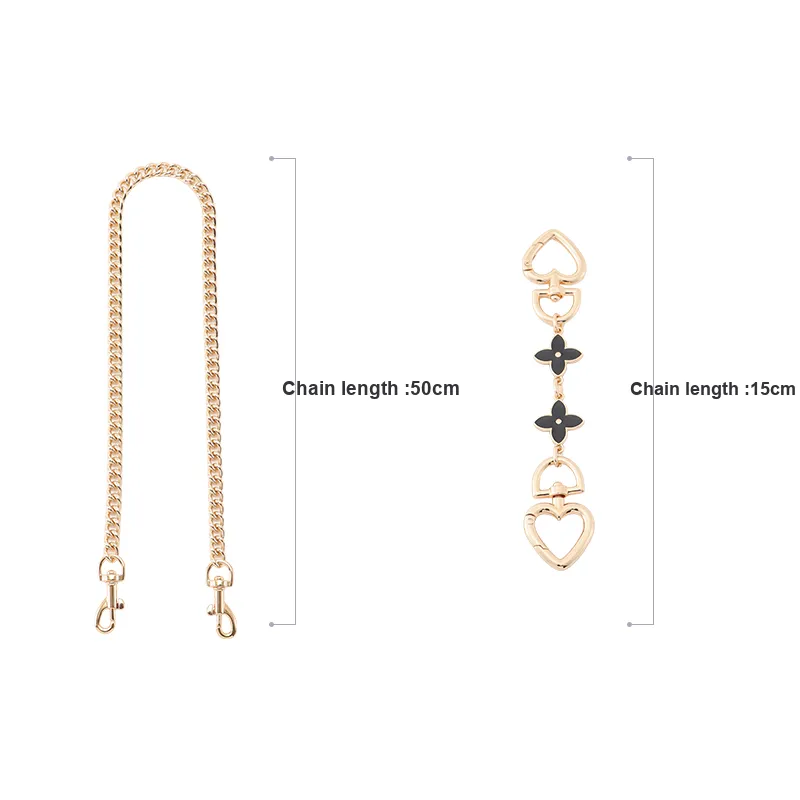 Gloya Metal Bag Accessory Women's Gold Tone-5