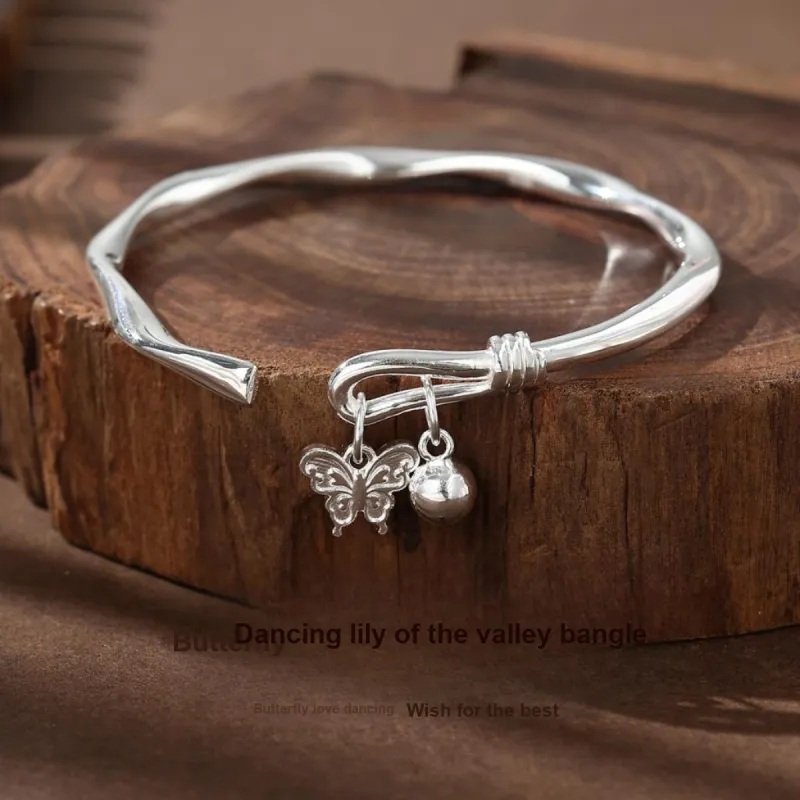 KINGFOCUS Sterling Silver Bangles Women's-1