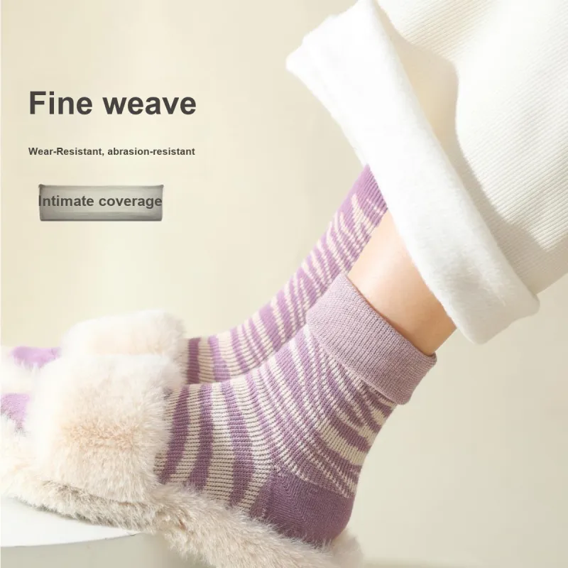 Lanza Mid Calf Socks Women's 4 Pack Mixed Color-5