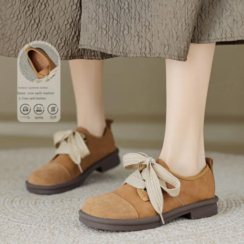 【dme】 Casual Single Shoes 2.8cm Women's Caramel-1