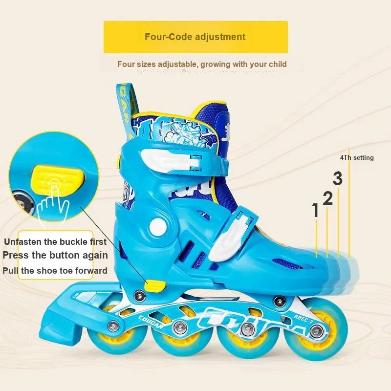 COUGAR Inline Skates PP Skating Kids' Flat Type-3
