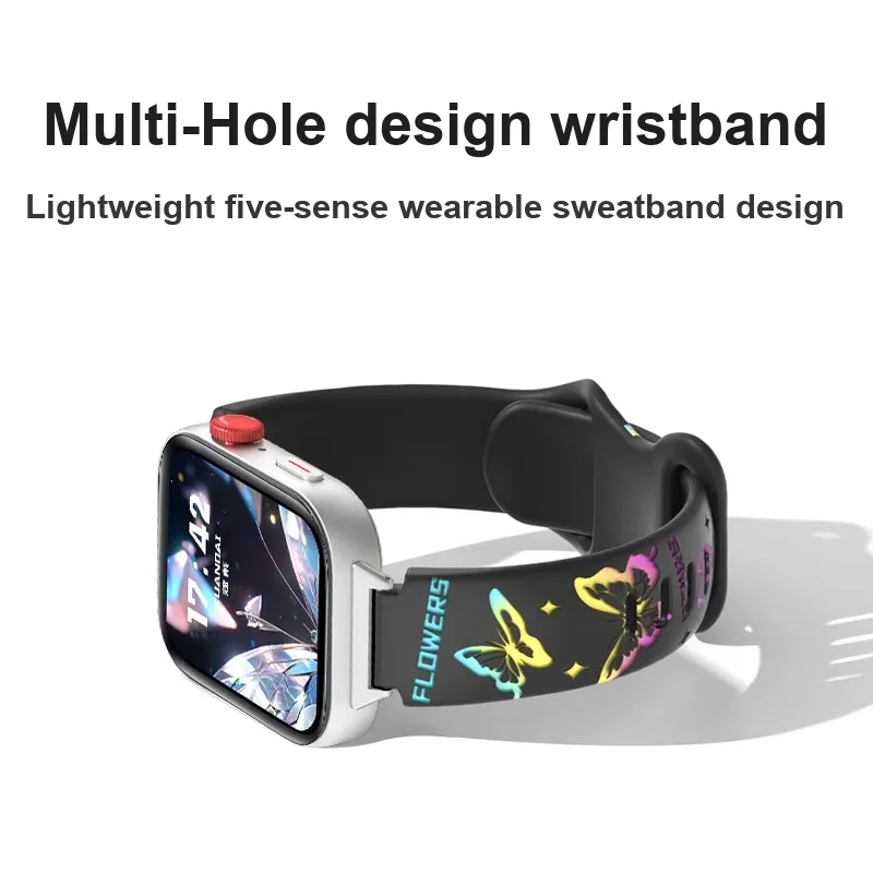 Mr. Strap Watch Band Huawei Compatibility Silicone Material-3