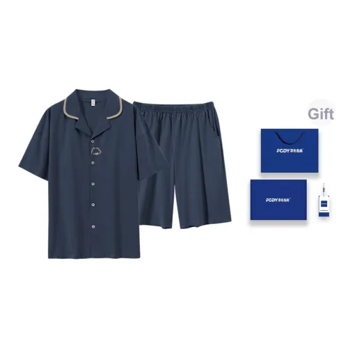 Floating Light Islands Пижама Набор Мужской Коробка Пыльно-Синий