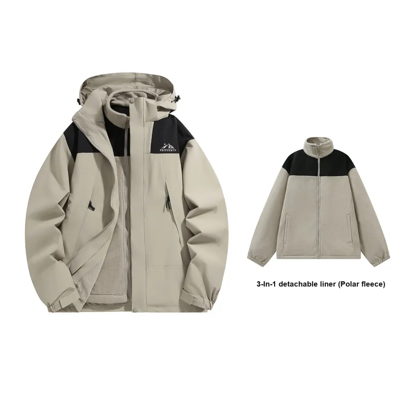 Feiyue Water-Resistant Windproof Warm Water-Repellent Windbreaker Jacket Unisex-13