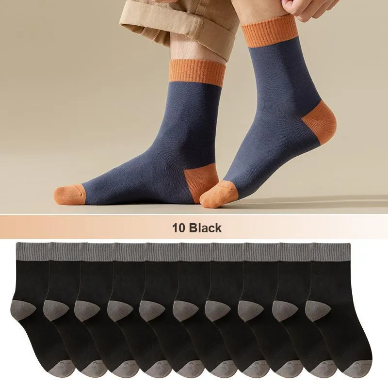 Lan Miao Mid Calf Socks Men's 10 Pack-13
