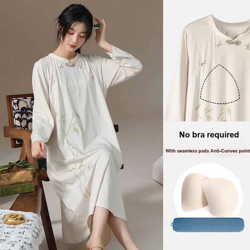 Lan Miao Long Sleeved Dress Women's-7