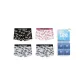 Box 4 Pack (Black Gold+White Red+Gray+Gray)