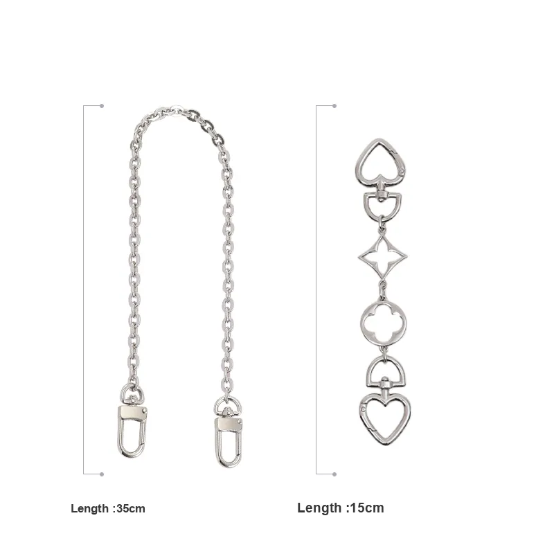 Gloya Metal Bag Shoulder Strap Women's Silver-1