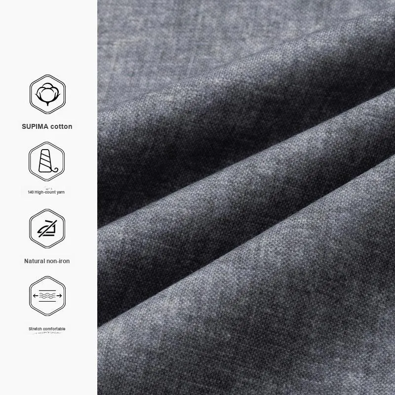 DEGRE ZERO Long Sleeved Shirt Men's Heather Gray-1