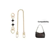 Heart Clasp Four-Leaf Clover 15cm+Decorative Chain 40cm