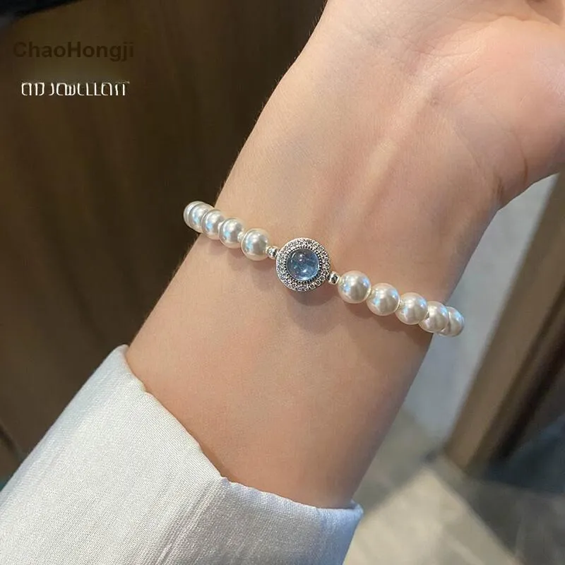 CHAOHONGJI 925 Sterling Silver Bracelets Women's-5