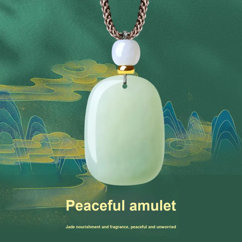 LAOMIAO Pendants Pale Greenish White Jade Women's-2