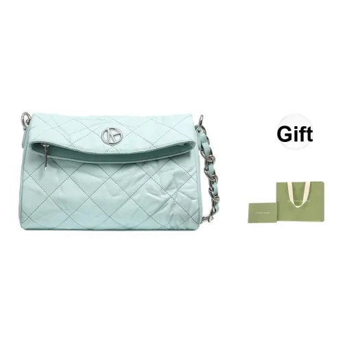 VANESSA HOGAN Корова Кожа Сумка для Коммуникативных Пояса Сумка через плечо Средняя Женская Экрю Черный Светло-Синий