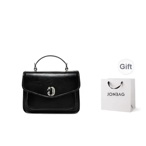 JONBAG Synthetic Leather Backpack Portable Small Size Women's Black/Coffee Brown