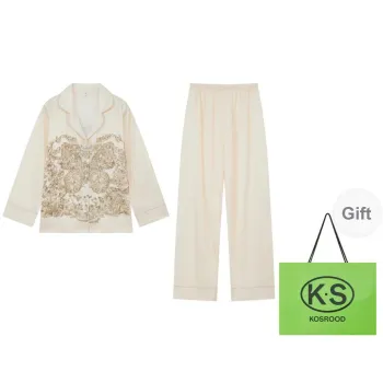 Kosrood Pajama Set Women's October Butterfly Encounter