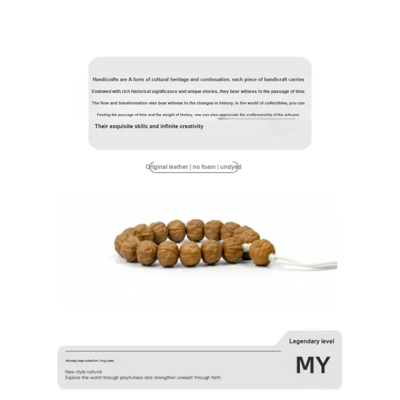 MY Monkey Head Walnut Bracelets Unisex-3