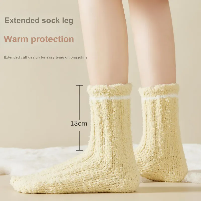 MIIOW Mid Calf Socks Women's 5 Pack-5