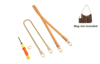 Ingenuity Handmade Metal Shoulder Bag Strap With Accessories Women's Beeswax/Gold