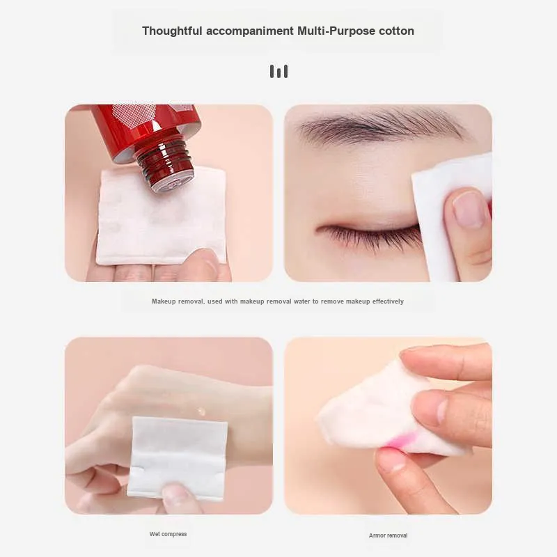 KINEPIN Thickened Rolled Edge Facial Cleanser Makeup Cotton Convenient To Carry-8
