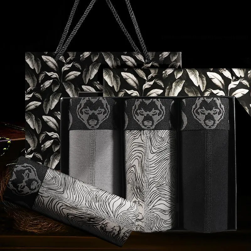 SEPTWOLVES Boxer Shorts Men's Gift Box Set+Shopping Bag-3