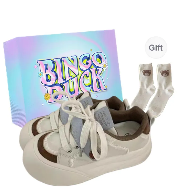 BINGO DUCK Coverage Balance Low Top Skateboard Shoes Women's-4
