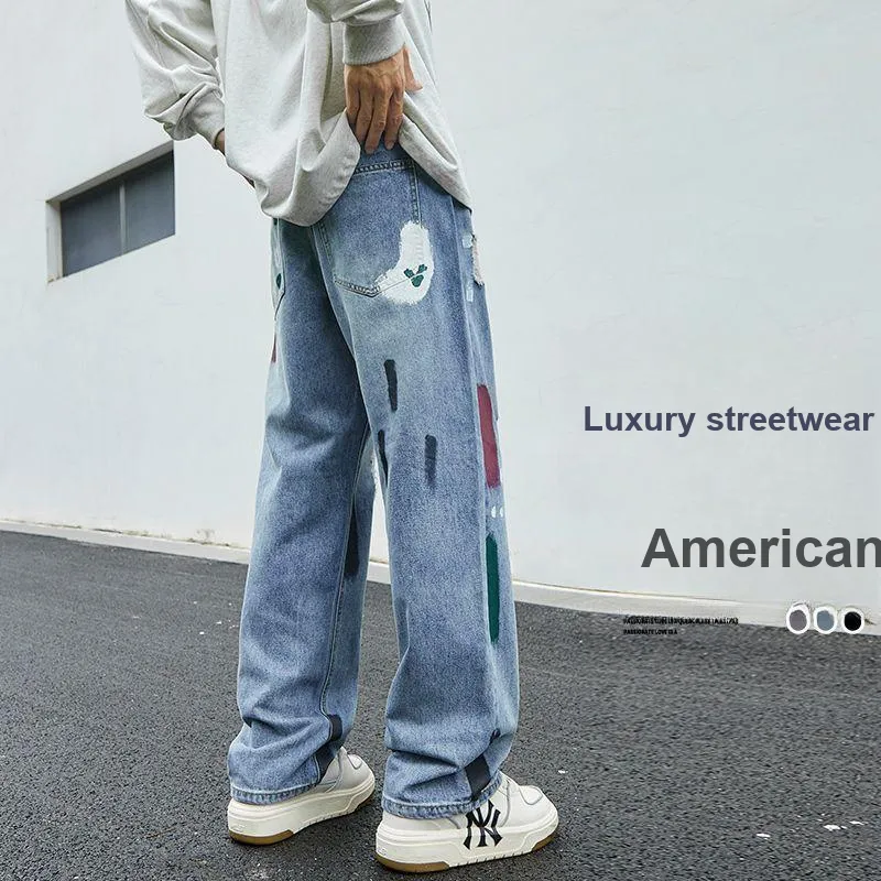 NVRFRGT Jeans Unisex Light Blue-4