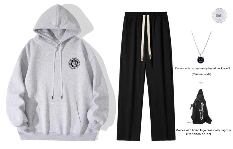 LIGHTNING BEAR Sweatshirt Set Unisex-6