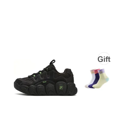 FILA Croissant WE Fleece Устойчивый к истиранию Низкий Топ Повседневная Обувь Женская Черная