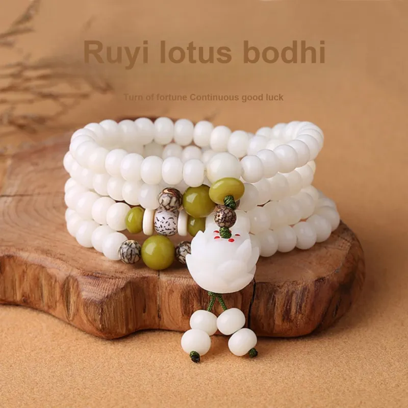 Emerald Bodhi Seed Bracelets Unisex-1