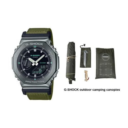 CASIO G SHOCK Collection Кварцевый механизм Смольный ремешок Часы Мужские Черный циферблат GM 2100C Collection